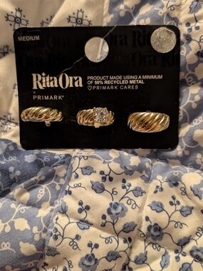 Silver Twist Ring Set - Primark